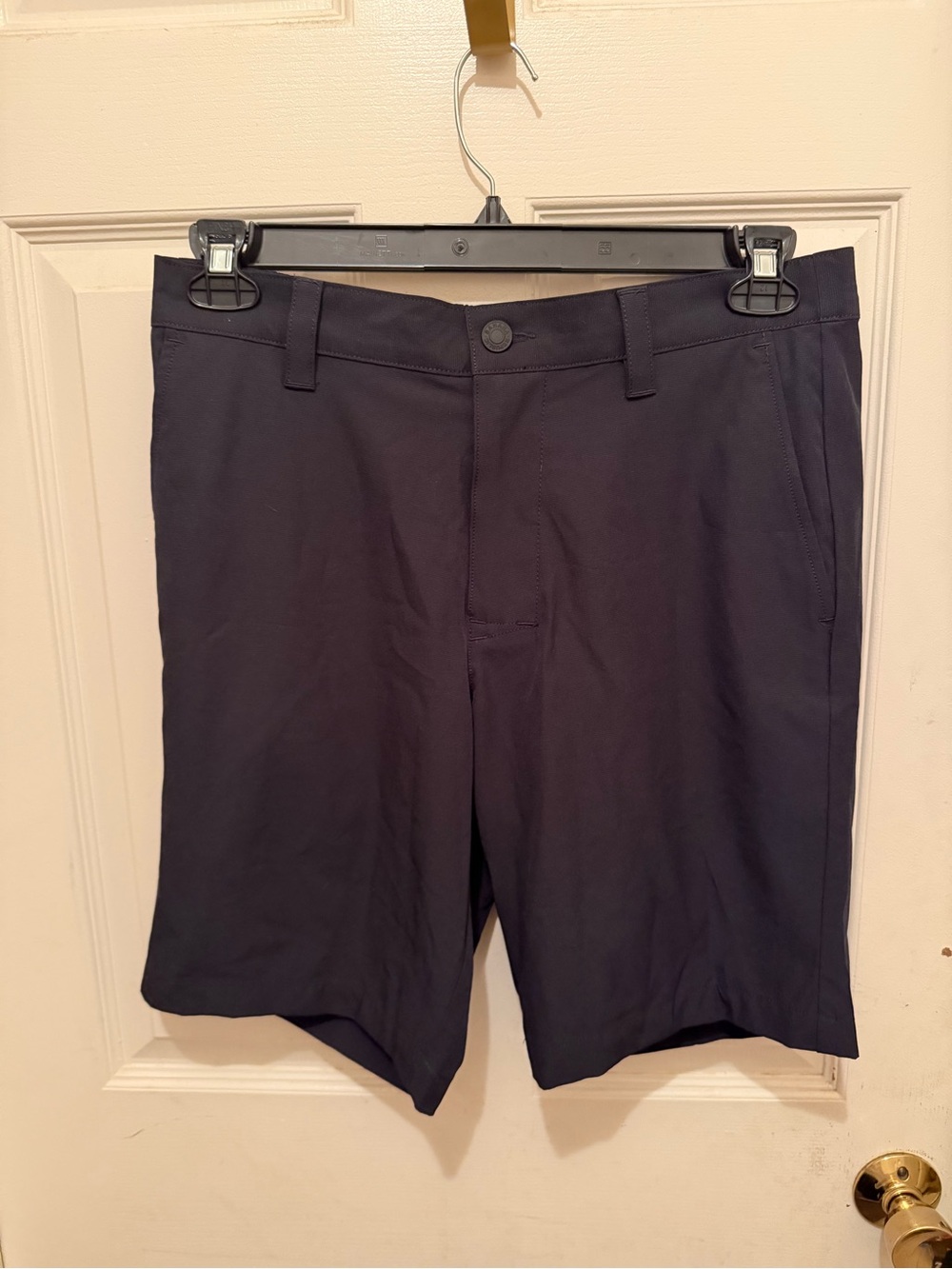 Banana Republic Men's Flat-Front Shorts - Dark Navy